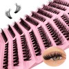 Eyelash Extensions Set, 200 Pieces, Fluffy Artificial Eyelash Clusters, Lashes