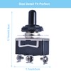 Podoy Momentary Switch Toggle Rocker (𝗢𝗡)-𝗢𝗳𝗳-(𝗢𝗡) Heavy Duty with Boot