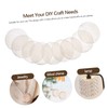 Garneck Pack of 50 Round Natural Shell Discs with Holes