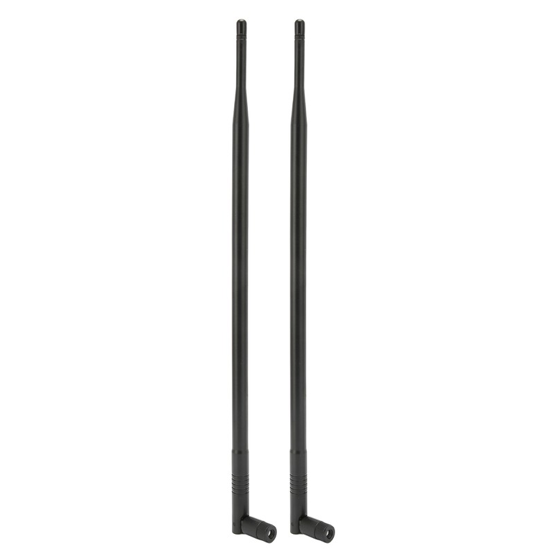 2pcs Antenna 2.4G 9dBi Omnidirectional High Gain SMA Male Internet
