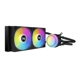 SAMA L40 240mm AIO CPU Liquid Cooler, ARGB PWM Fans up to 2000 RPM, Quiet 4-Pin Water Cooling System, Intel LGA 1700/1851/1200/115X/2011/1366 & AMD AM5/AM4 Compatible, Black