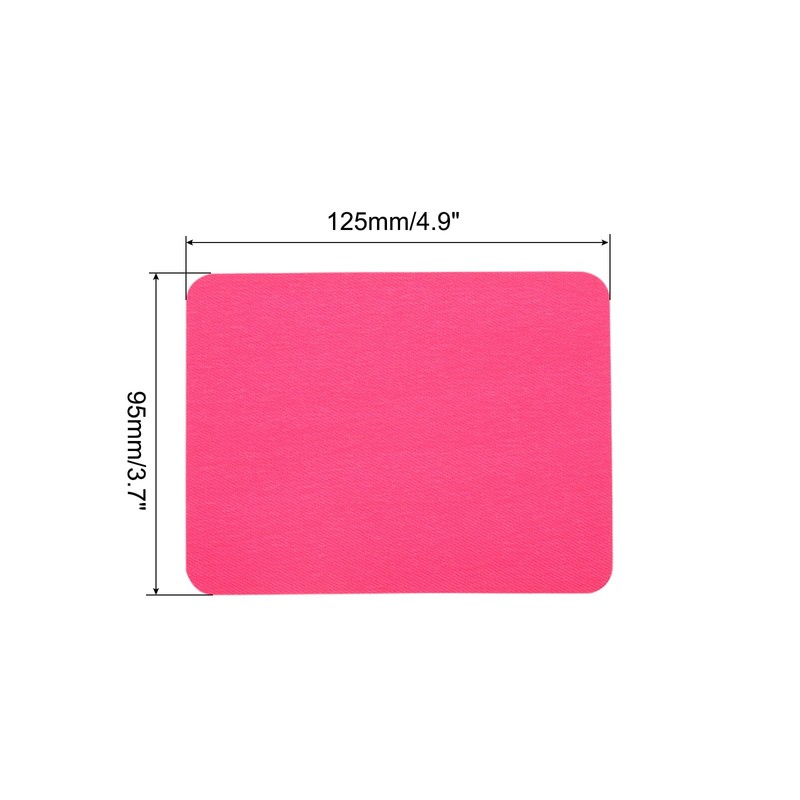 MECCANIXITY 6Pcs Iron-On Fabric Repair Patches, Rose Red, 4.9"x3.7", Rectangular,