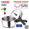 Vinod Platinum Triply Stainless Steel Outer Lid Pressure Cooker 1.5