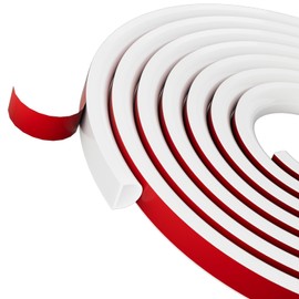 Weather Stripping Door Seal Strip for Frame,Window Insulation Soundproofing Strip for Winter,Door Draft Stopper for Side of Front Exterior Door Gap Filler,Weatherstripping(S-White,39FT)