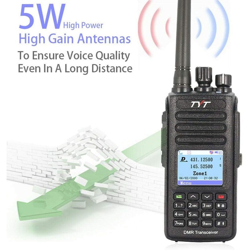 TYT MD-UV390 5W with GPS UHF VHF IP67 Waterproof Walkie