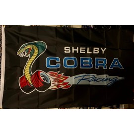 shelby cobra racing c;assic car banner