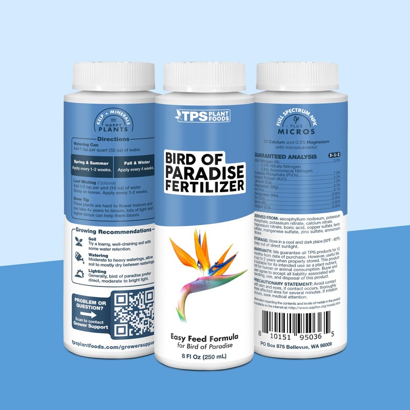 Bird of Paradise Fertilizer – Liquid Plant Food for Bigger