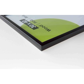 Nielsen Accent Wood Black Frame A4 - Natural Glass
