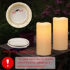 Wondise Solar Powered Candles IP65 Outdoor Waterproof Rechargeable LED Candles