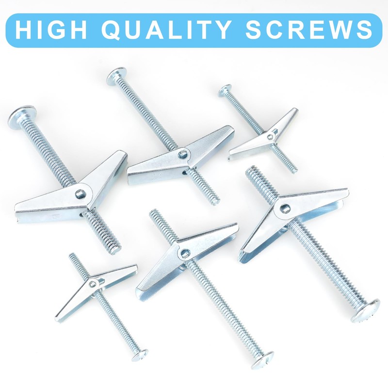 Set of 15 toggle screws and 1/4" wing nut for