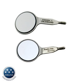 Osung Dental Double Sided Simple Stem Mouth Mirror #4, 5 pcs/box, Pack of 2 - DMDSS4