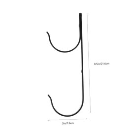 BESPORTBLE 1set Heavy Duty Pool Rod Hanger Fixed Hook for Swimming Pool Accessories Durable Aluminum Cleaning Tool Holder for Nets Brushes and Vacuum Hoses 2pcs