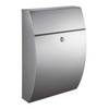 Qualarc WF-0906A Glacial Elliptical Stainless Steel Locking Wall Mount Mailbox,