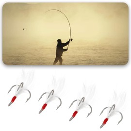 SG Store Pack of 30 Carbon Steel Treble Hooks with Three Claws Anchor Hooks for Freshwater / Saltwater Fishing 4#