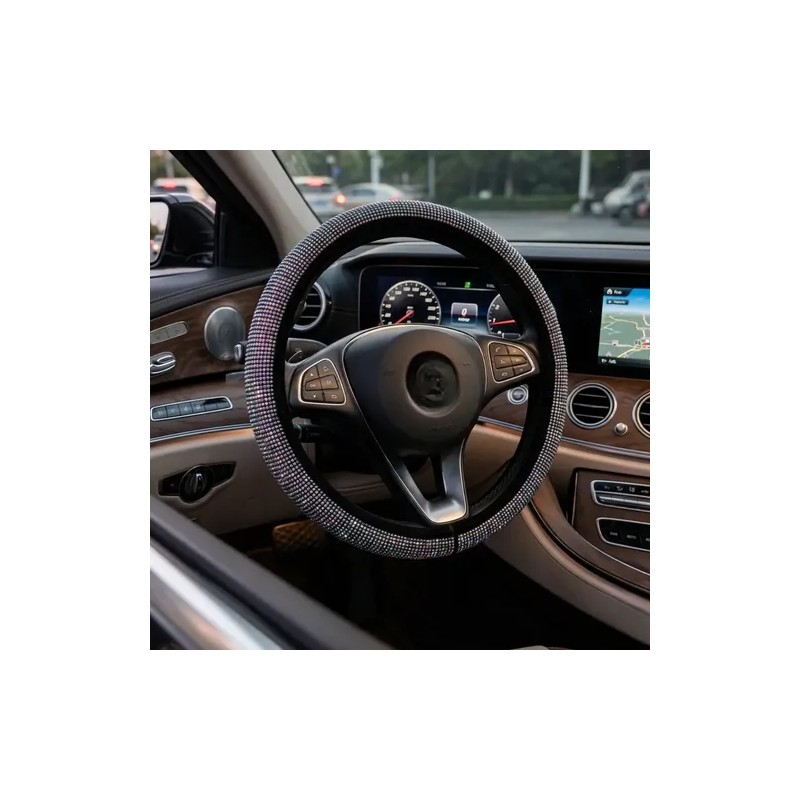 Protector Funda Cubre Volante Brillante Diamante Auto Moda