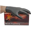 DB Electrical 900-81000 Black Lightning Nitrile Glove, Medium; 100 per
