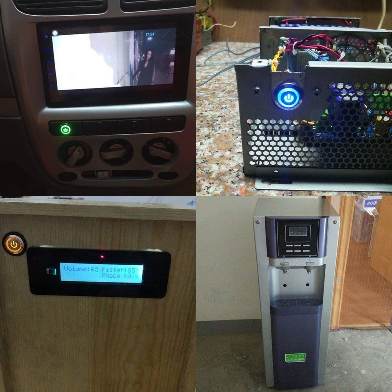 GTIWUNG 2 pieces 16 mm push button switch with wire