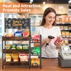Nuovoware 3 Tier Candy Display Rack, Snack Organizer for Countertop