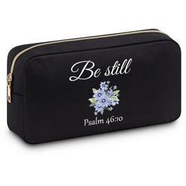 Inspirational Gifts for Women Christian Makeup Bag Religious Christian Gifts for Women Encourage Gifts for Women Friends Sister Teen Girls Spiritual Gifts for Women Travel Makeup Punch