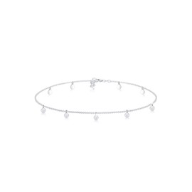 Elli Women's Choker Necklace Geo Circle Basic Matt Coin in 925 Sterling Silver, Silver