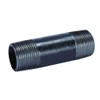 PlumberStop - 1-1/4 X 4 Black Nipple, Steel Pipe Pre-Cuts,