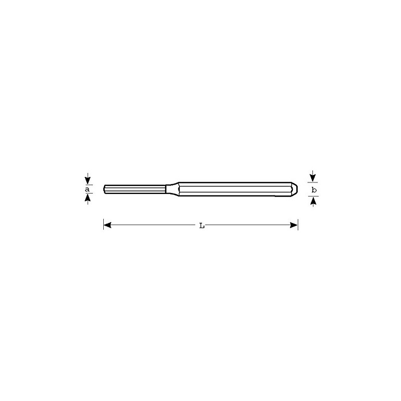 Bahco 3734-3 Drift Punch, Silver/Gold, 150 x 3 mm