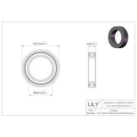 20Pcs 6706ZZ Deep Groove Ball Bearing, 30x37x4mm Bearing High-Speed Double Shielded Chrome Steel Miniature Ball Bearing