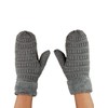 C.C Unisex Winter Warm Inner Fuzzy Lined Anti-Slip Cuff Mittens,