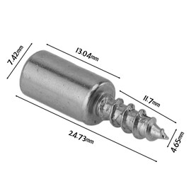 Mumusuki 100 Tornillos Autorroscantes con Funda Antideslizante, Tornillos Autoperforantes de Acero Laminado en Frío para Metal, Soporte Laminado, Soporte Estable