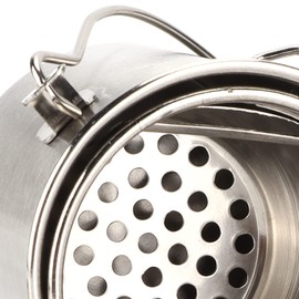 Stainless Steel Brush Wash Bucket, Easy to Carry Painting Supplies with Filter for Art Students and Painters