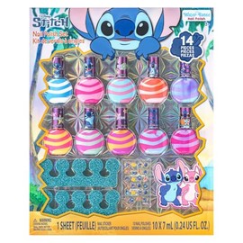 Stitch Esmalte Swirl 10 pzas al Agua Fácil de Quitar Glitter                                                                                          