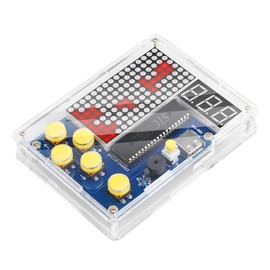 DIY Game Console Handset with Acrylic Casing, Soldering Practice Kit, DIY Retro Classic Electronics Kit for Mint School Education