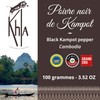 Khla - Organic Kampot Black Pepper - Peppercorns 100g -