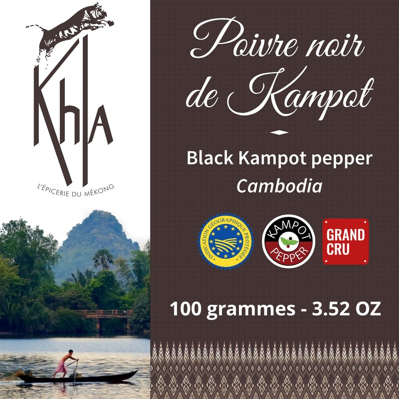 Khla - Organic Kampot Black Pepper - Peppercorns 100g -
