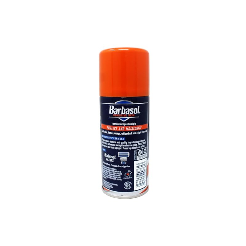 Barbasol Shave Cream 7 Ounce (Sensitive Skin, Pack of 3)Q