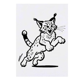 'Highland Lynx Cat' Temporary Tattoo - Water Resistant, Skin-Safe, Non-Toxic Transfer (TO00071527)