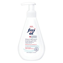 frei öl MED Wash & Shower Cream pH 5.5 Soap-Free, Moisturising, Effective and Gentle Body Care, pH Neutral, Delicate Scent, 500 ml