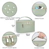 Makeup Bag Travel Cosmetic Bags with Brush Compartment Large Portable