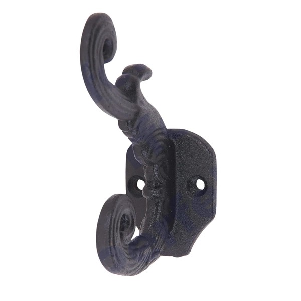 Perfekta (Pack of 5 Retro Cast Iron Hooks Rustic Black