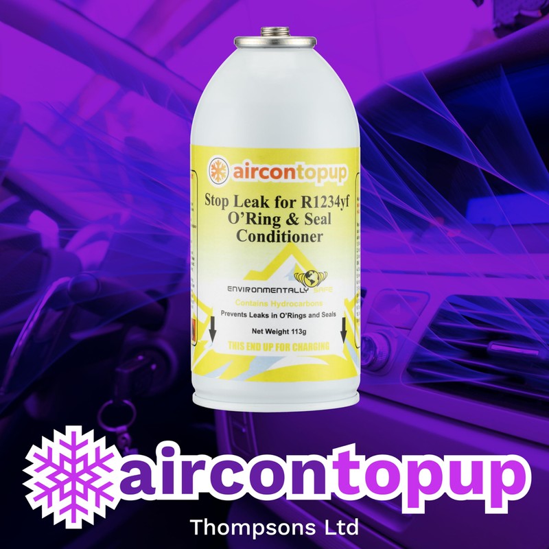 AirconTopup DIY Regas Car Aircon R1234yf Compatible Leak Sealer x1