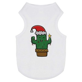 'Christmas Cactus' Pet Dog/Cat T-Shirt (PT00083362)