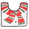 3Pcs Christmas Snowman Toilet Seat Cover Xmas Bathroom Decoration Home