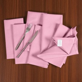 Dinner Cloth Napkins Cotton Linen Blend Fabric Set of 4 Easter Special Mitered Corners for Every Day Use Napkins are Pre Shrunk and Good Absorbency Lavender