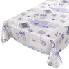 ANRO Tablecloth Oilcloth Tablecloth Oilcloth Tablecloth Easy Care Washable Lavender