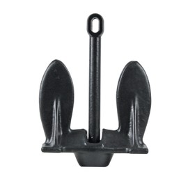Extreme Max 3006.6524 BoatTector Vinyl-Coated Navy Anchor - 15 lbs. - Excellent Hold and Easy Retrieval in Heavy Grass, Weeds, Rocks, and Hard Sand