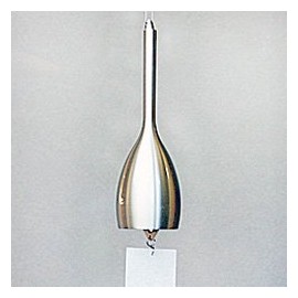 Brass Wind Chime Slim (Silver)