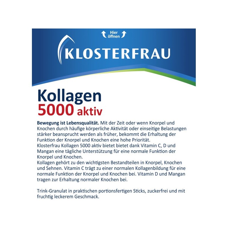 클로스터프라우 Klosterfrau 콜라겐 5000 액티브 20개입 Klosterfrau Collagen 5000 Active