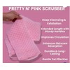 Pretty N' Pink Body Scrubber, Extended Length with Handles, Deep
