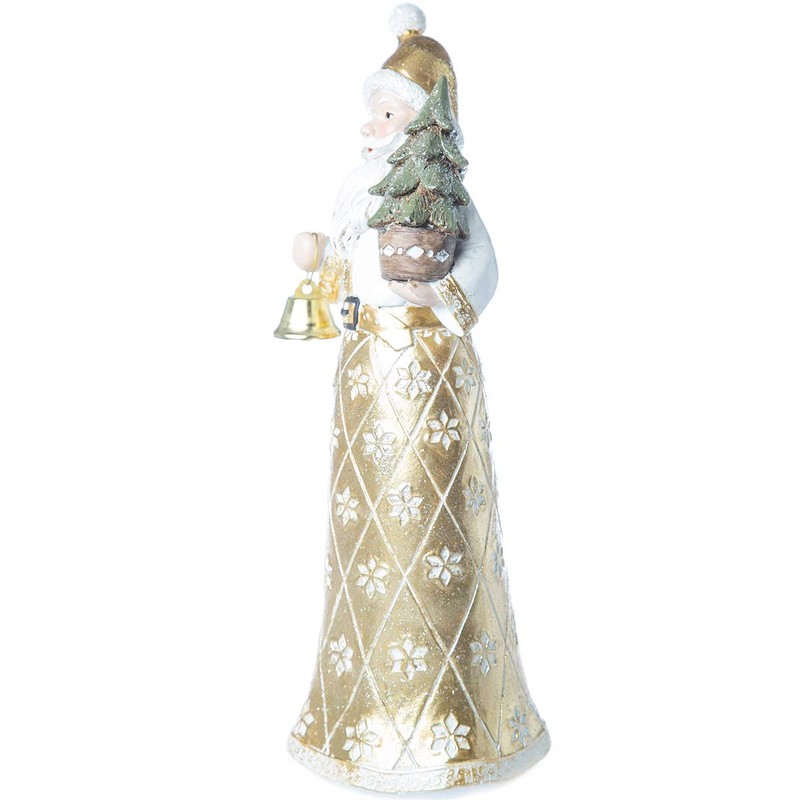 Running Decora Navidad Rococo Adorno navideño Santa Dorado con Pino