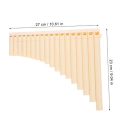 Gatuida 18-Pipe C Key Pan Flute Portable Beginner Panpipe for School Music Education Lightweight Traditional Instrument